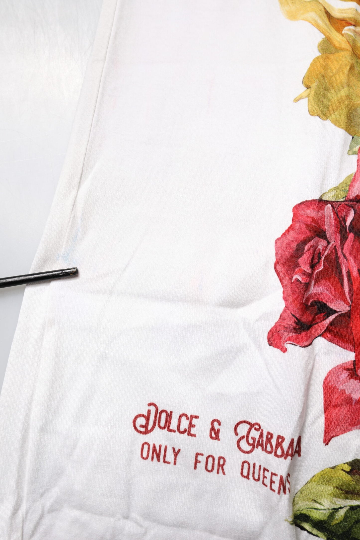 White Floral L'Amore E'Bellezza Cotton Top