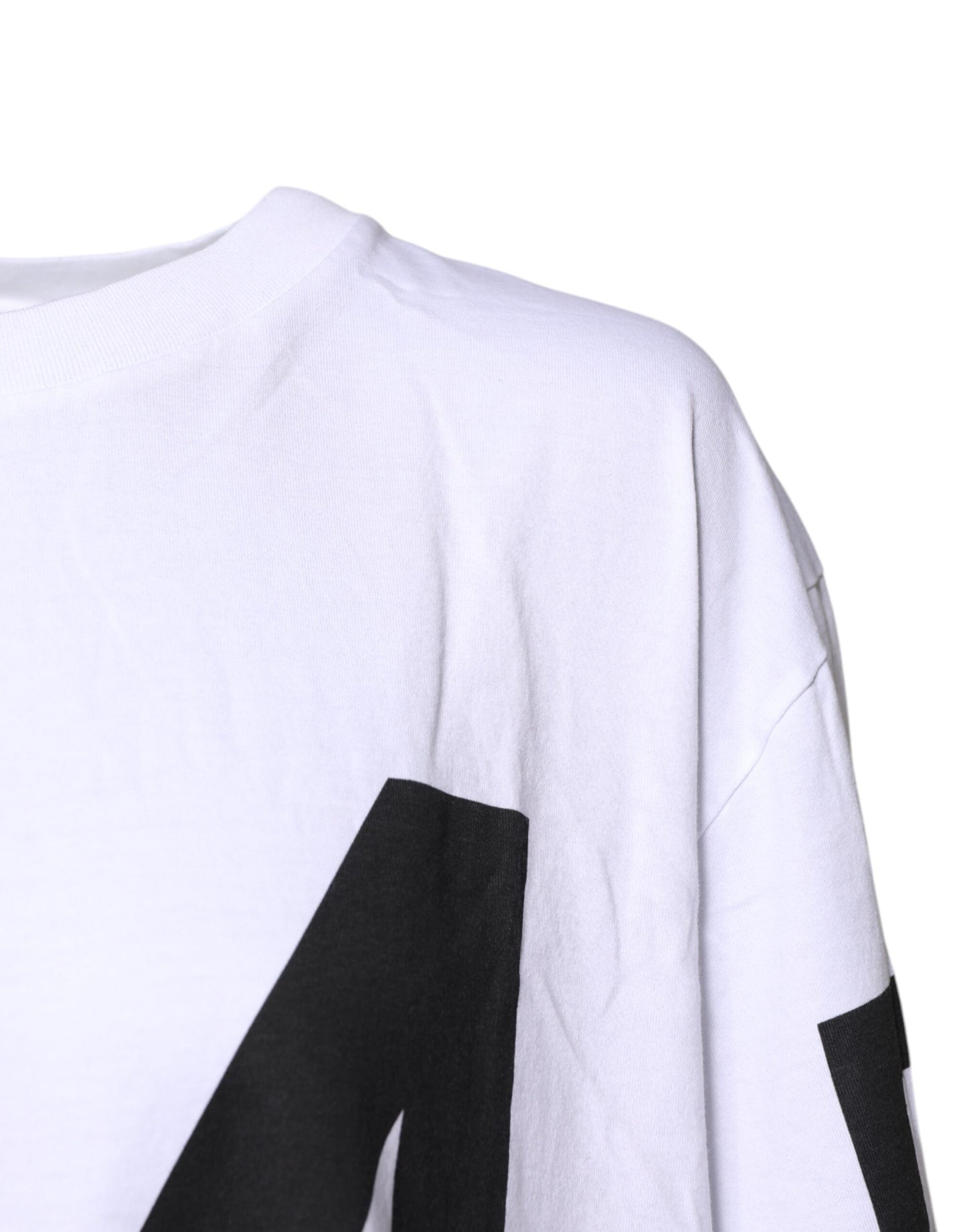 White Black Fashion Devotion Oversized Top