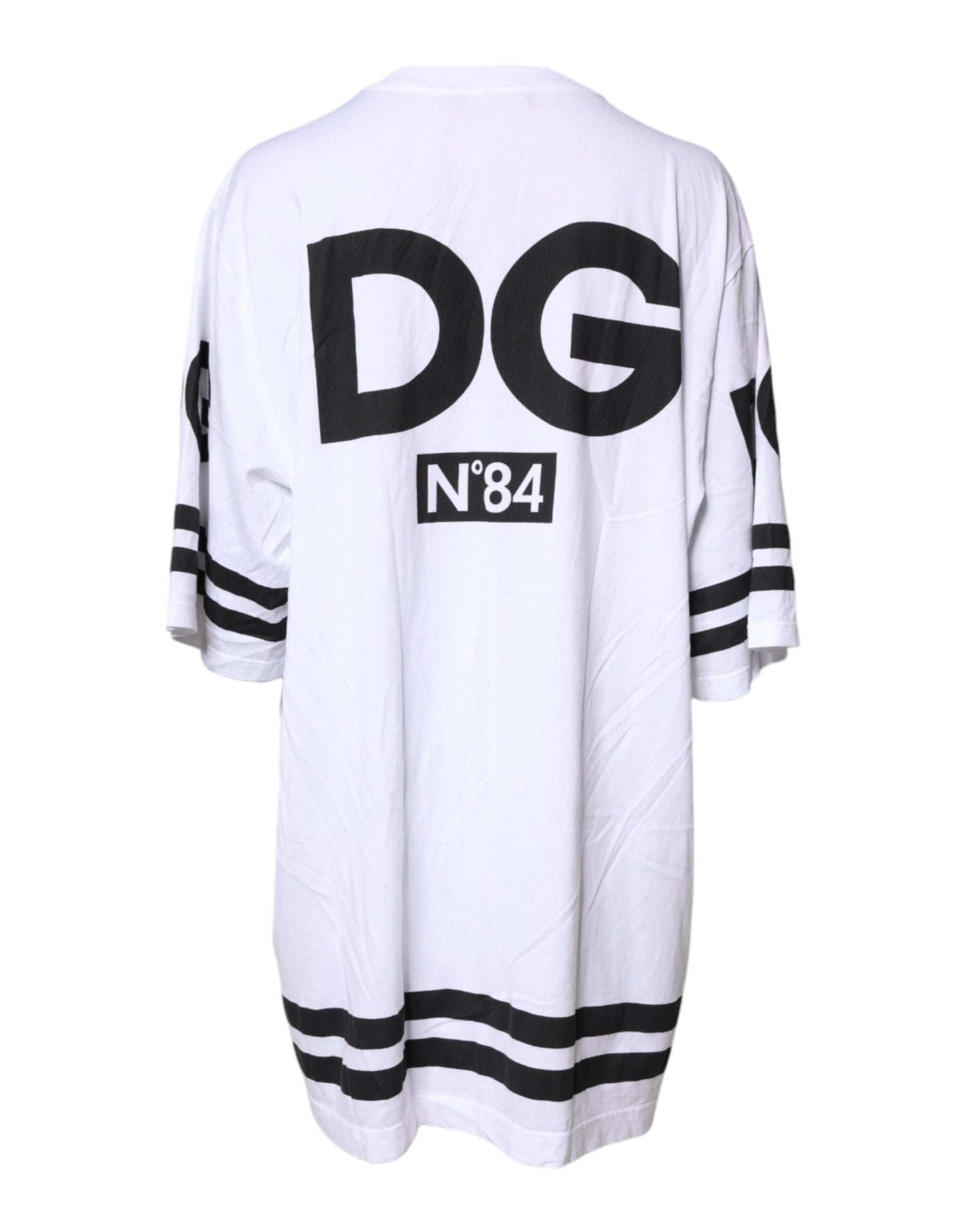 White Black Fashion Devotion Oversized Top