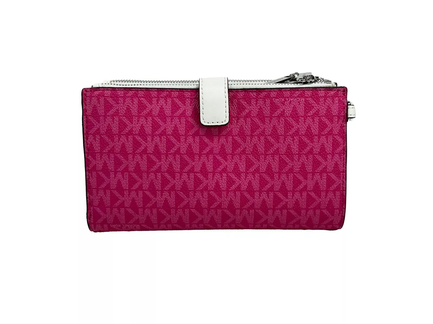 Jet Set Travel Double Zip Wristlet Wallet Dragon Fruit
