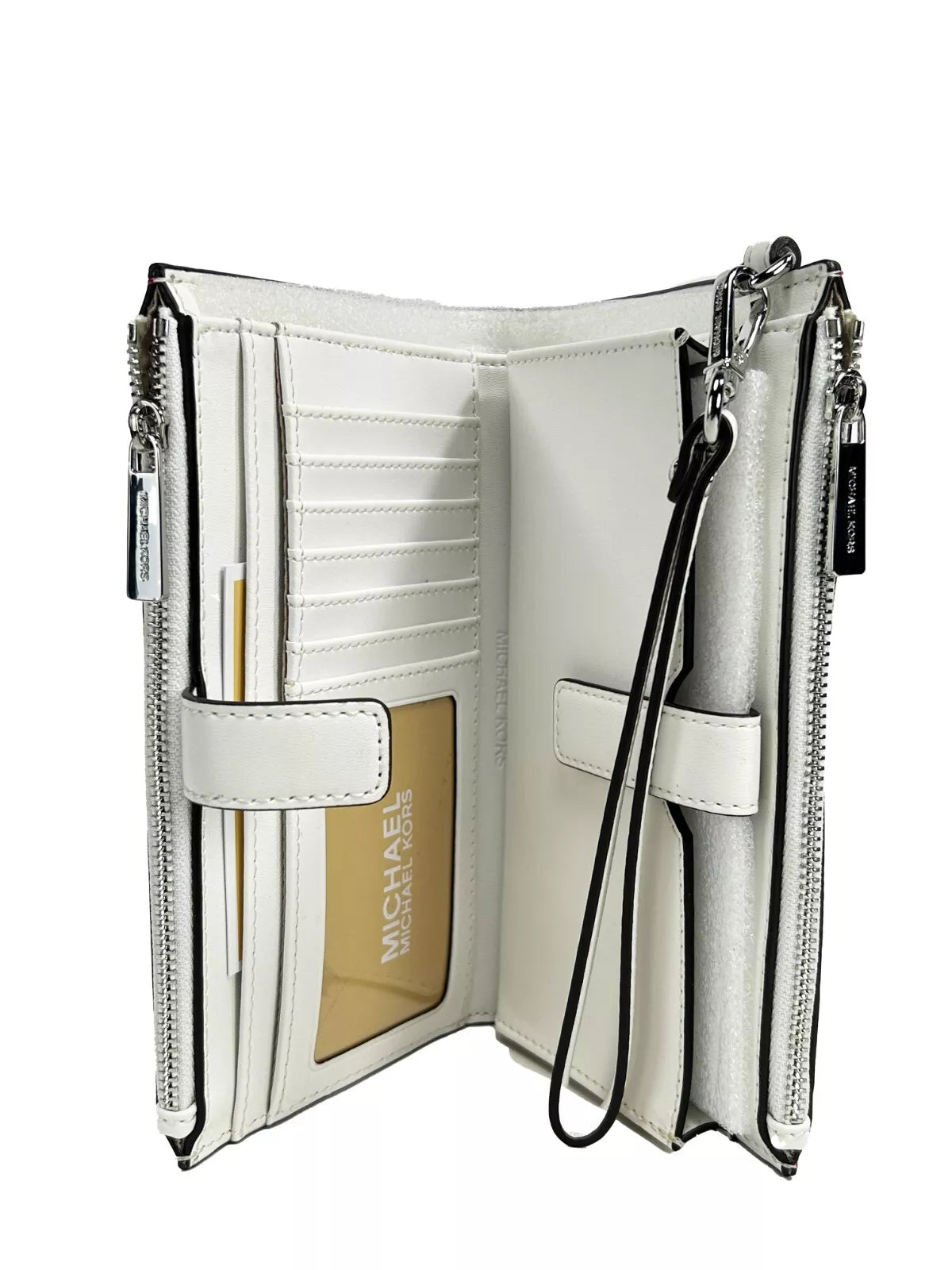 Jet Set Travel Double Zip Wristlet Wallet Dragon Fruit